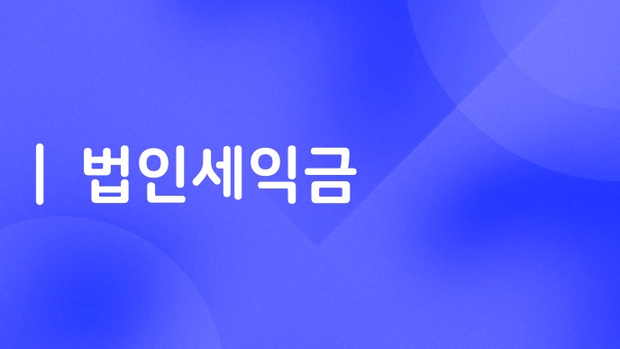 법인세익금