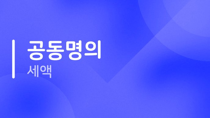 공동명의 세액