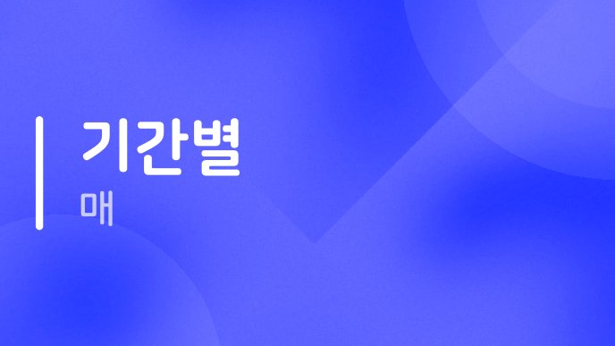 기간별 매
