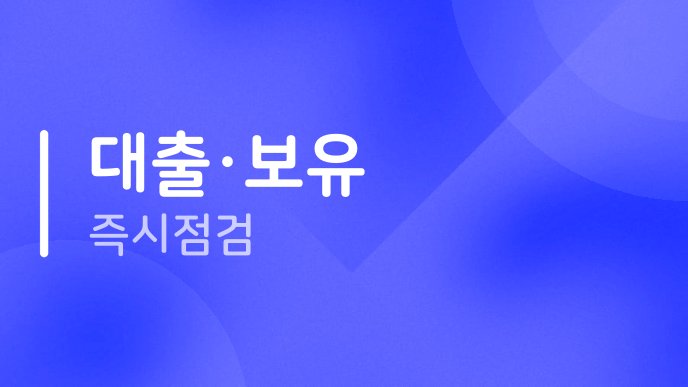 대출보유 즉시점검