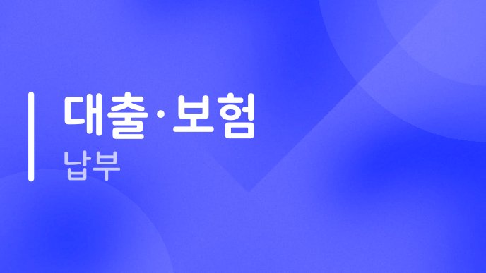 대출보험 납부