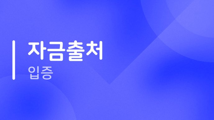 자금출처 입증