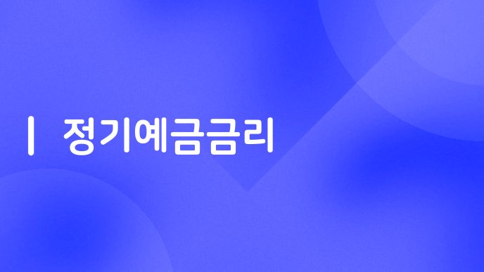정기예금금리